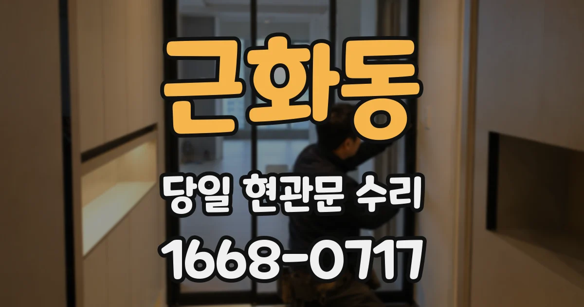 근화동 당일 현관문 수리
