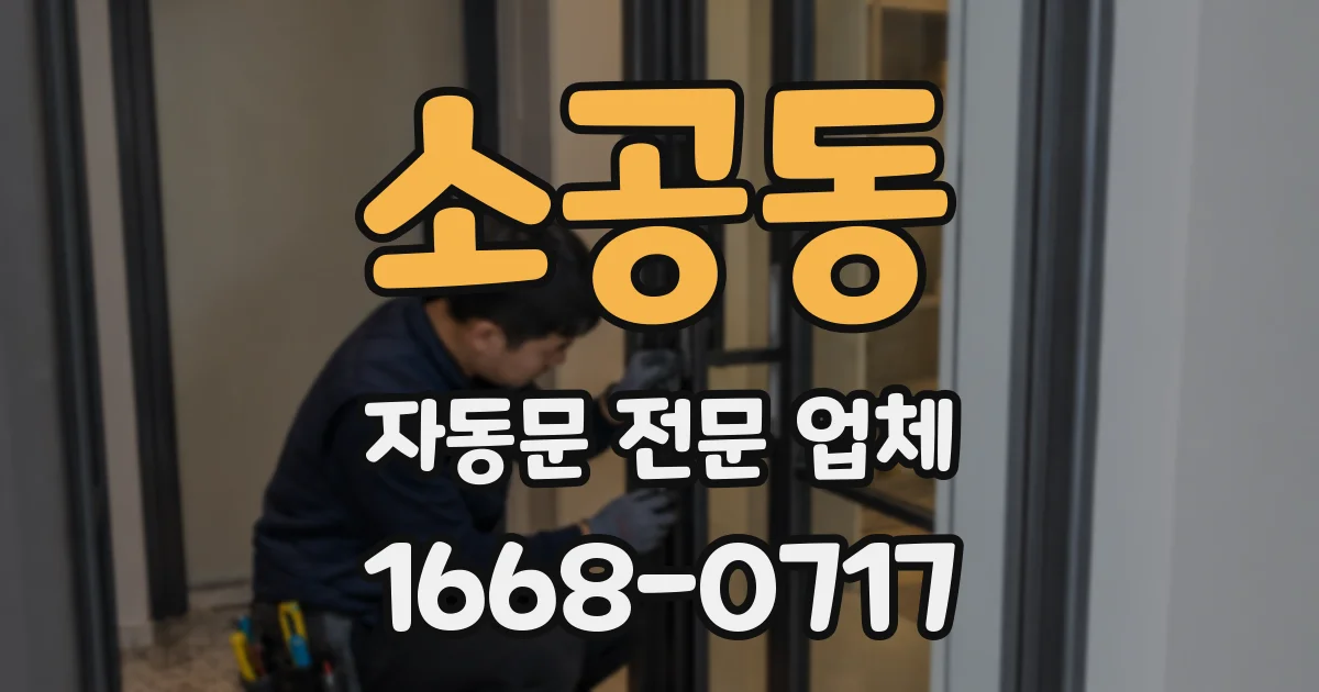 소공동 자동문 전문 업체