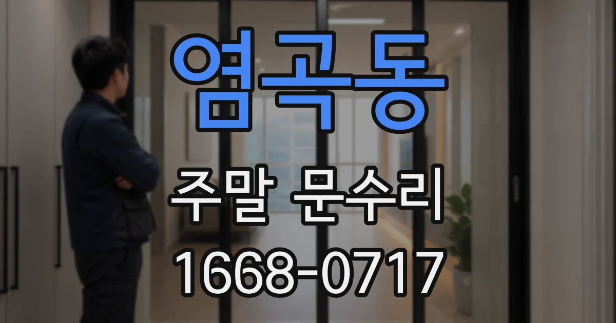 염곡동 주말 문수리