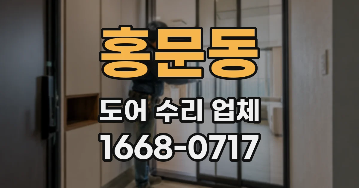 홍문동 도어 수리 업체
