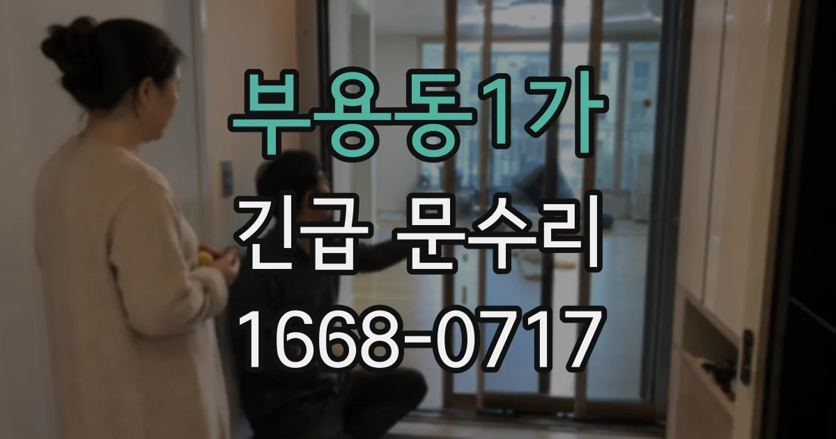 부용동1가 긴급 문수리