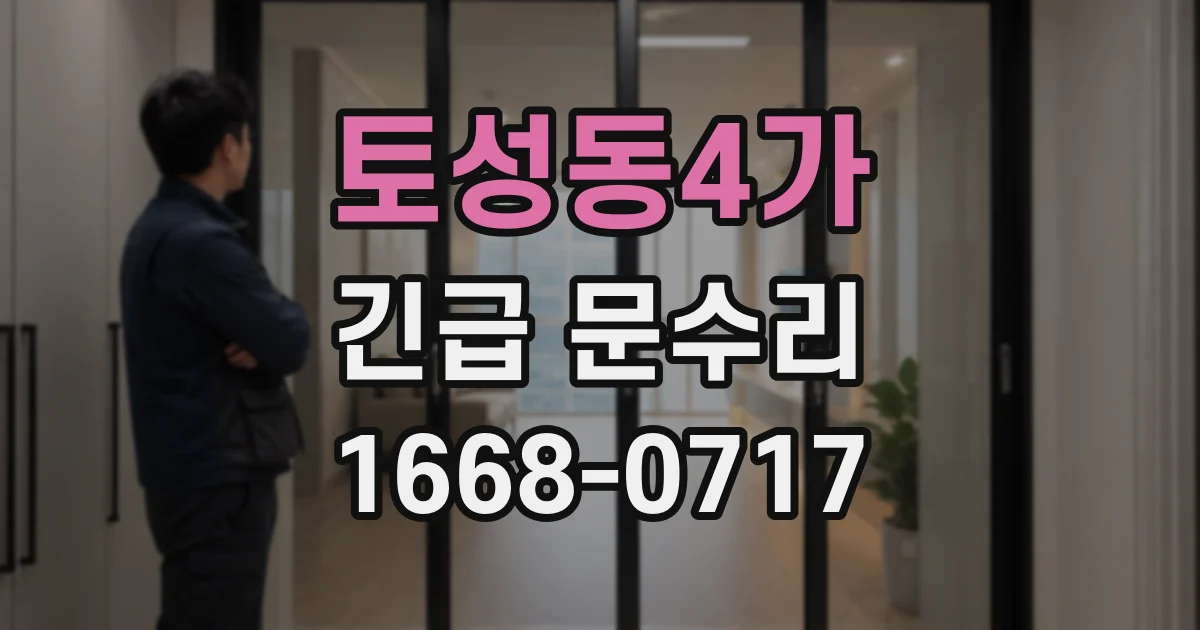 토성동4가 긴급 문수리