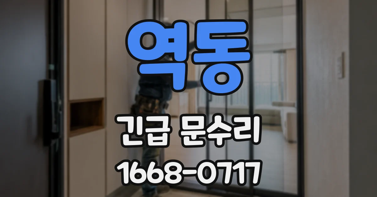 역동 긴급 문수리