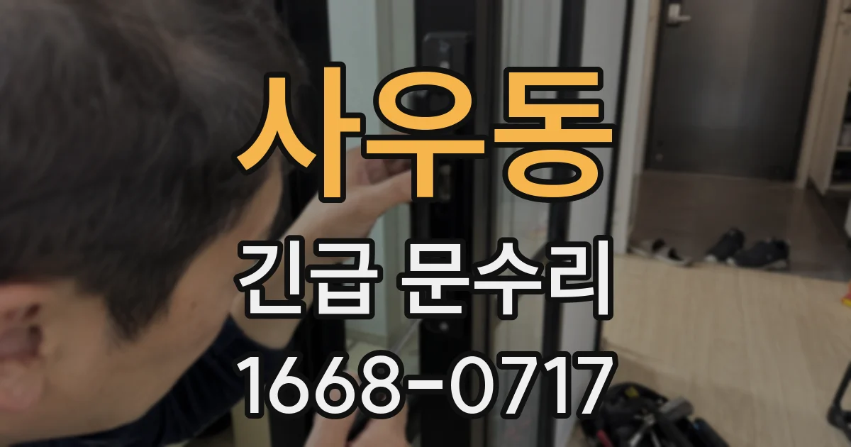 사우동 긴급 문수리