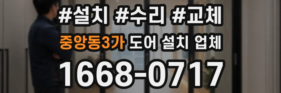 중앙동3가 도어 설치 업체