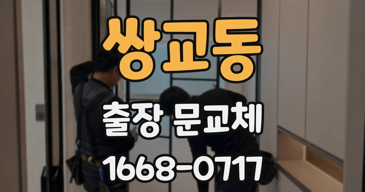 쌍교동 출장 문교체