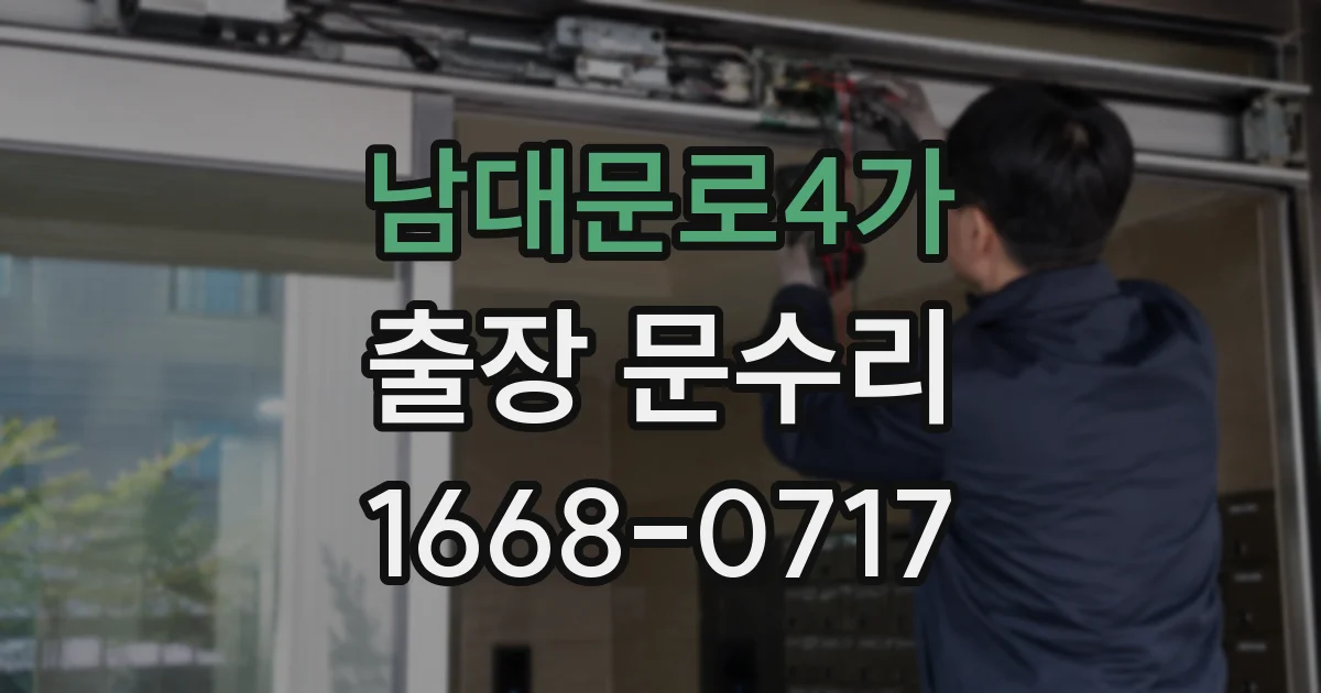 남대문로4가 출장 문수리