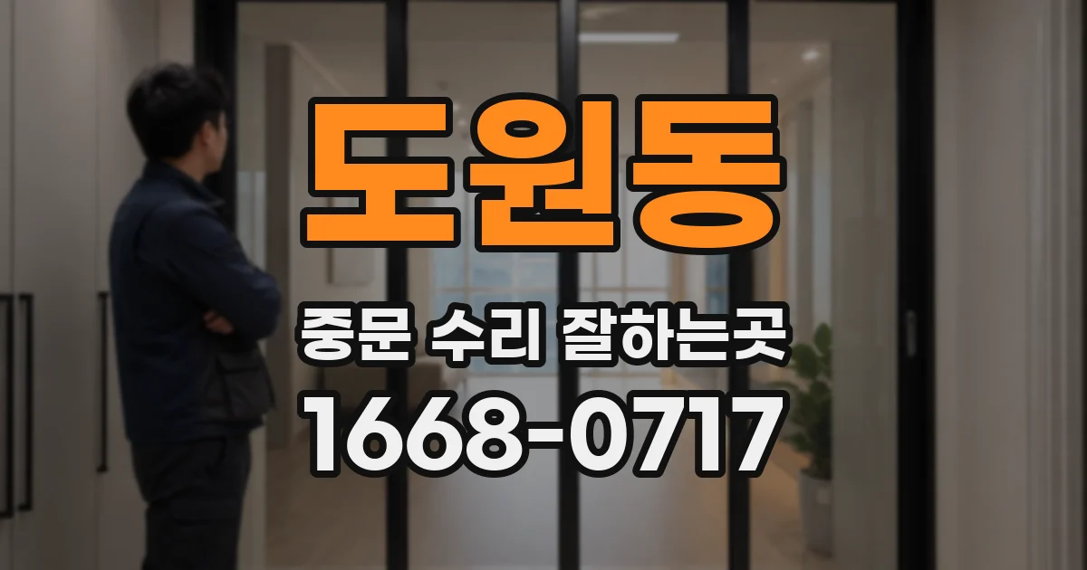 도원동 중문 수리 잘하는곳