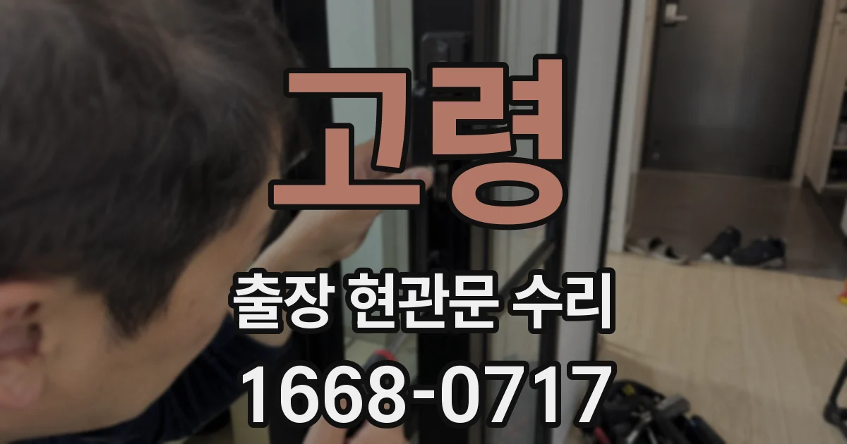 고령 출장 현관문 수리