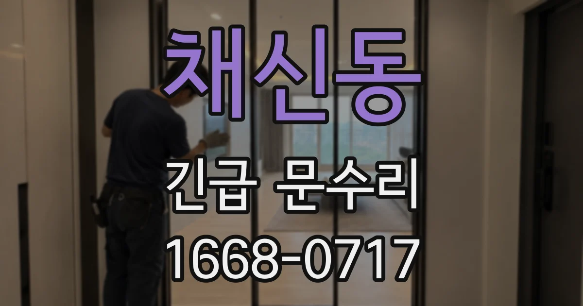 채신동 긴급 문수리