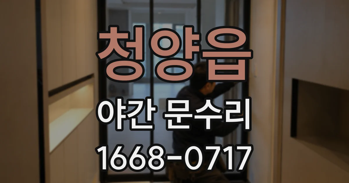 청양읍 야간 문수리