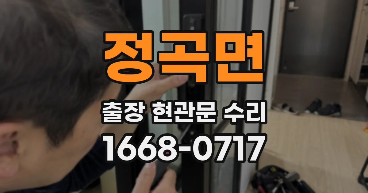 정곡면 출장 현관문 수리