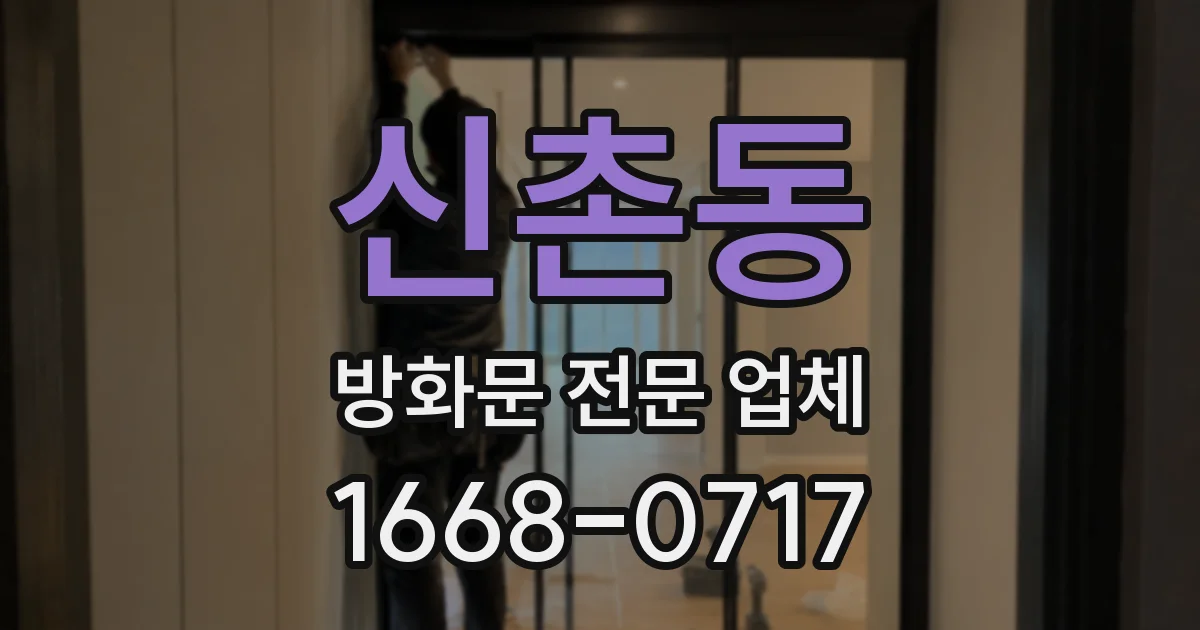 신촌동 방화문 전문 업체