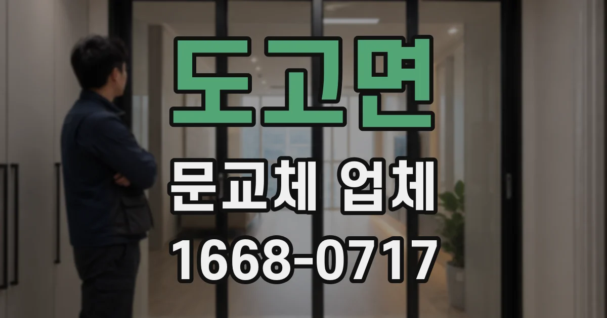 도고면 문교체 업체