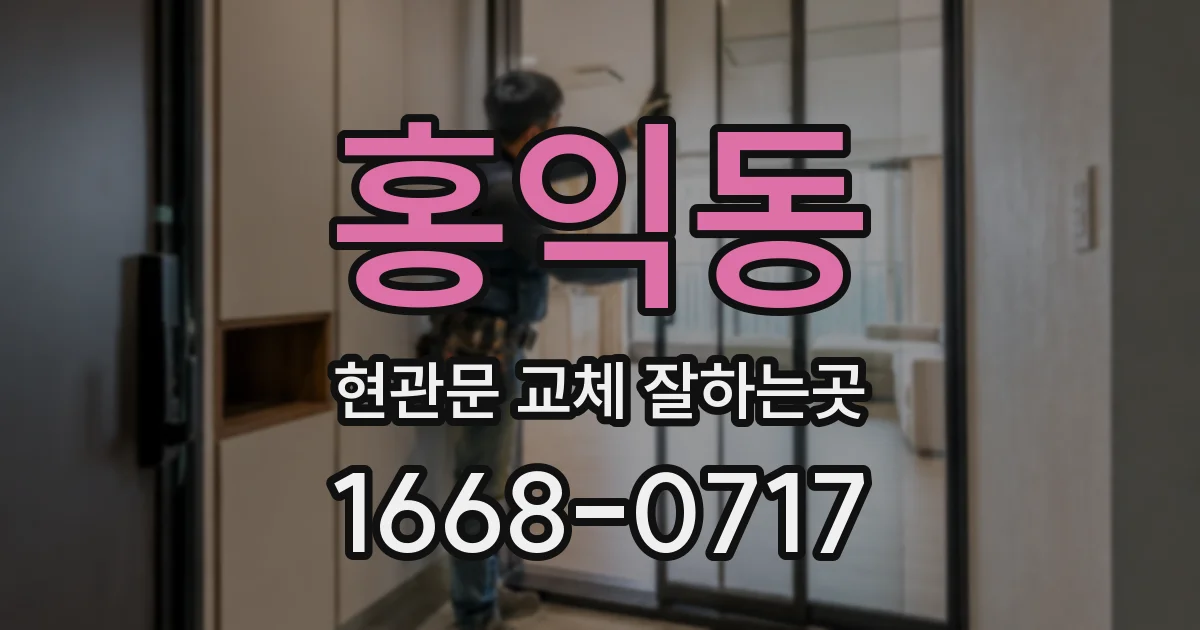 홍익동 현관문 교체 잘하는곳