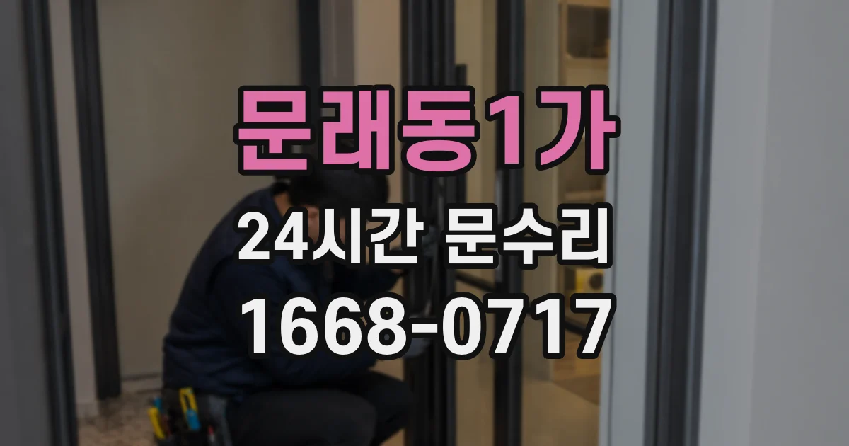 문래동1가 24시간 문수리