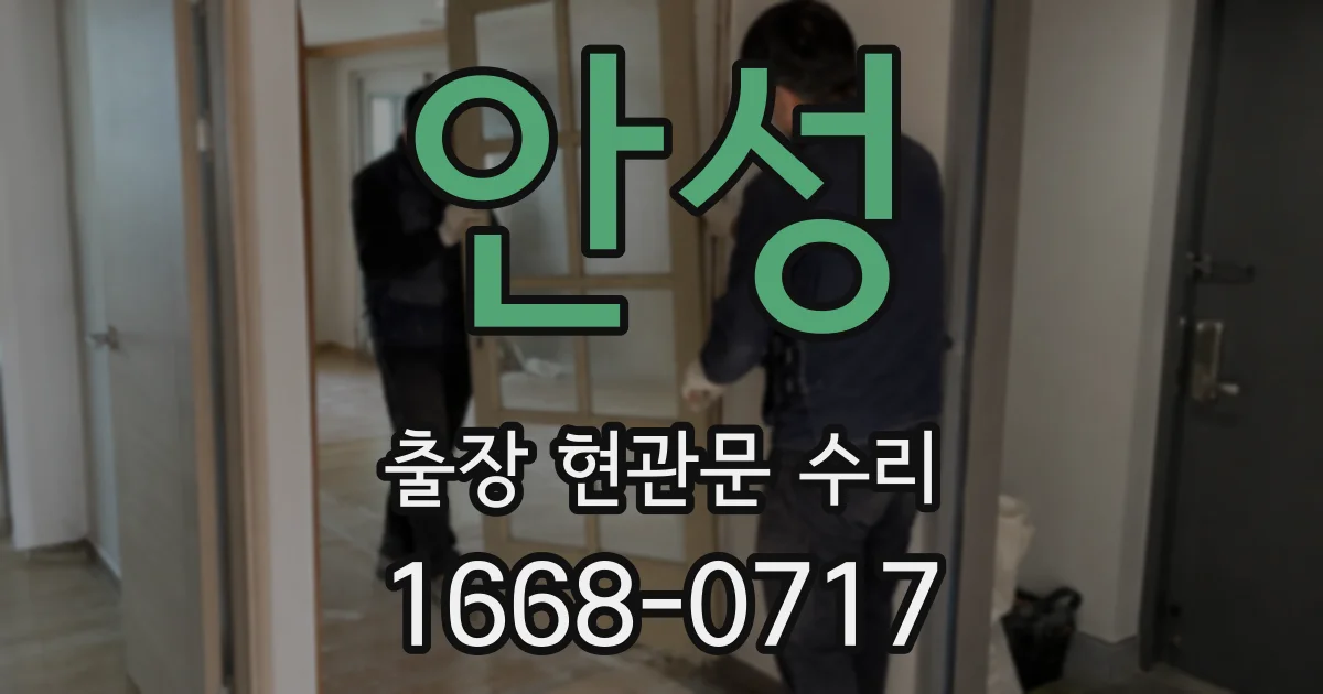 안성 출장 현관문 수리
