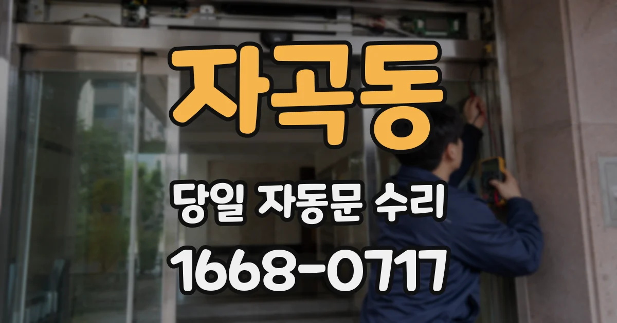 자곡동 당일 자동문 수리