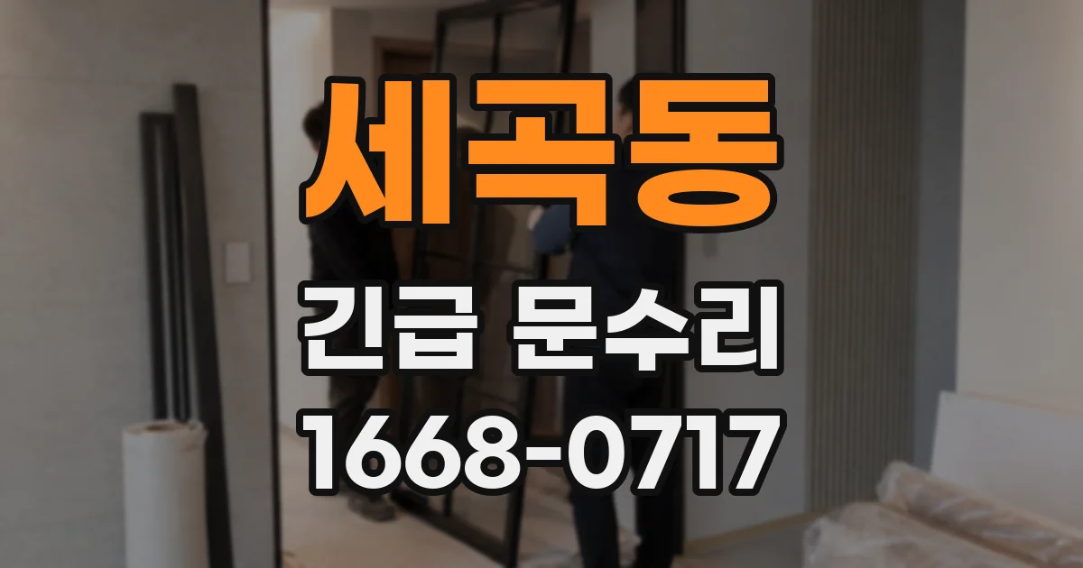 세곡동 긴급 문수리