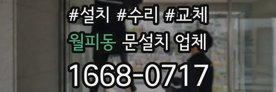 월피동 문설치 업체