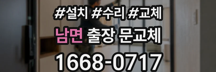 남면 출장 문교체