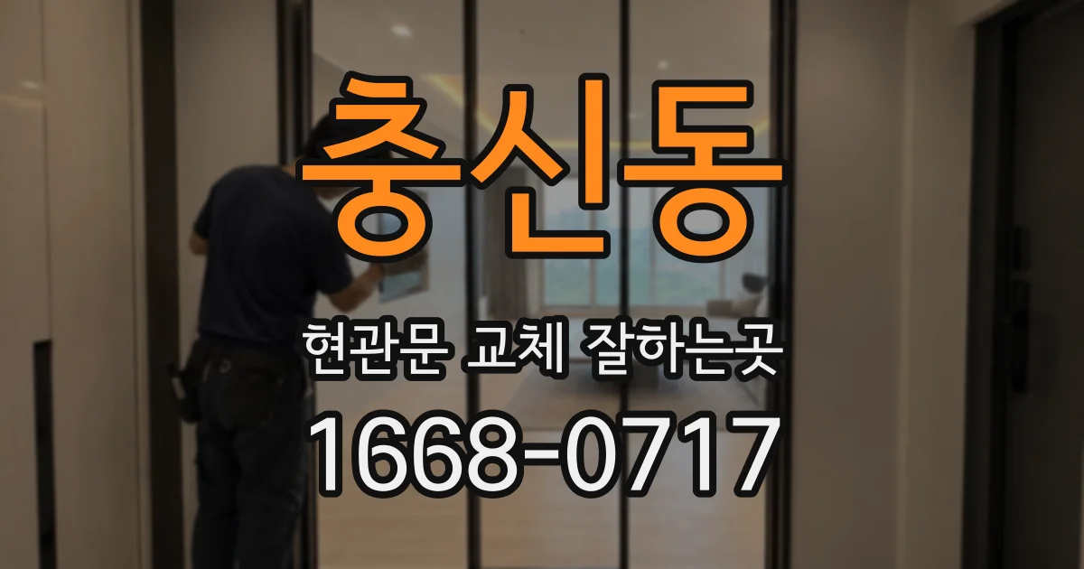충신동 현관문 교체 잘하는곳