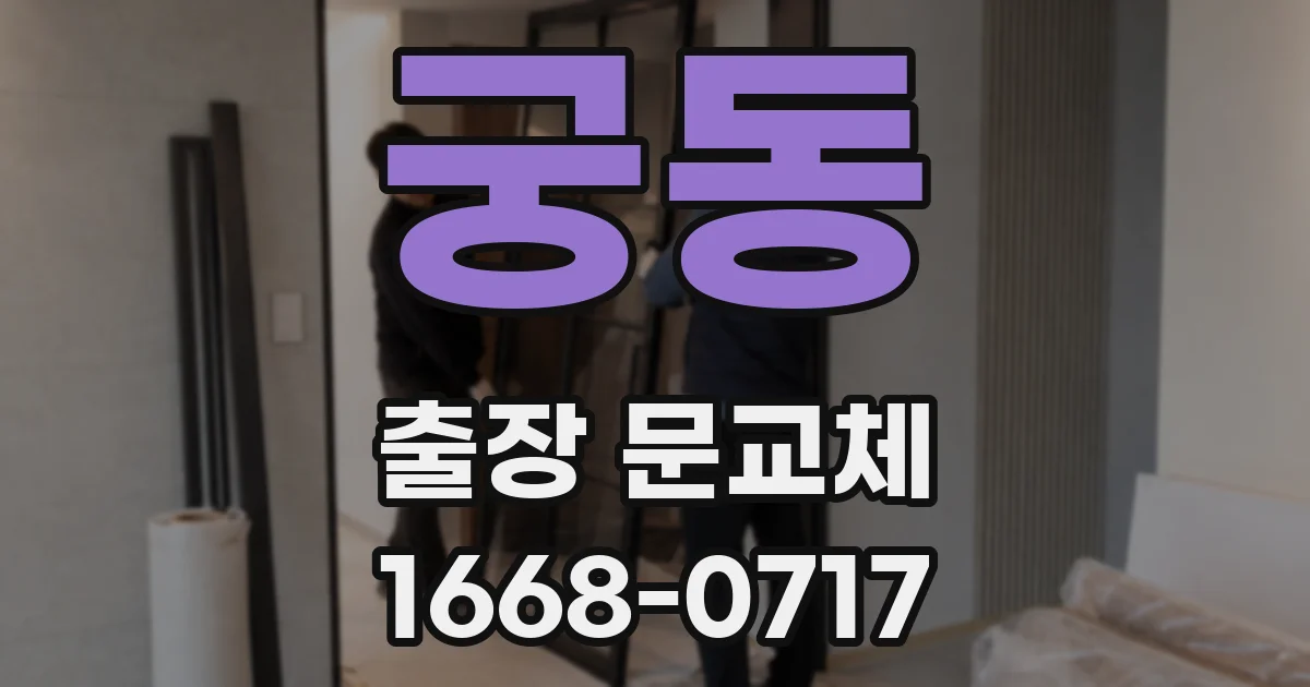 궁동 출장 문교체