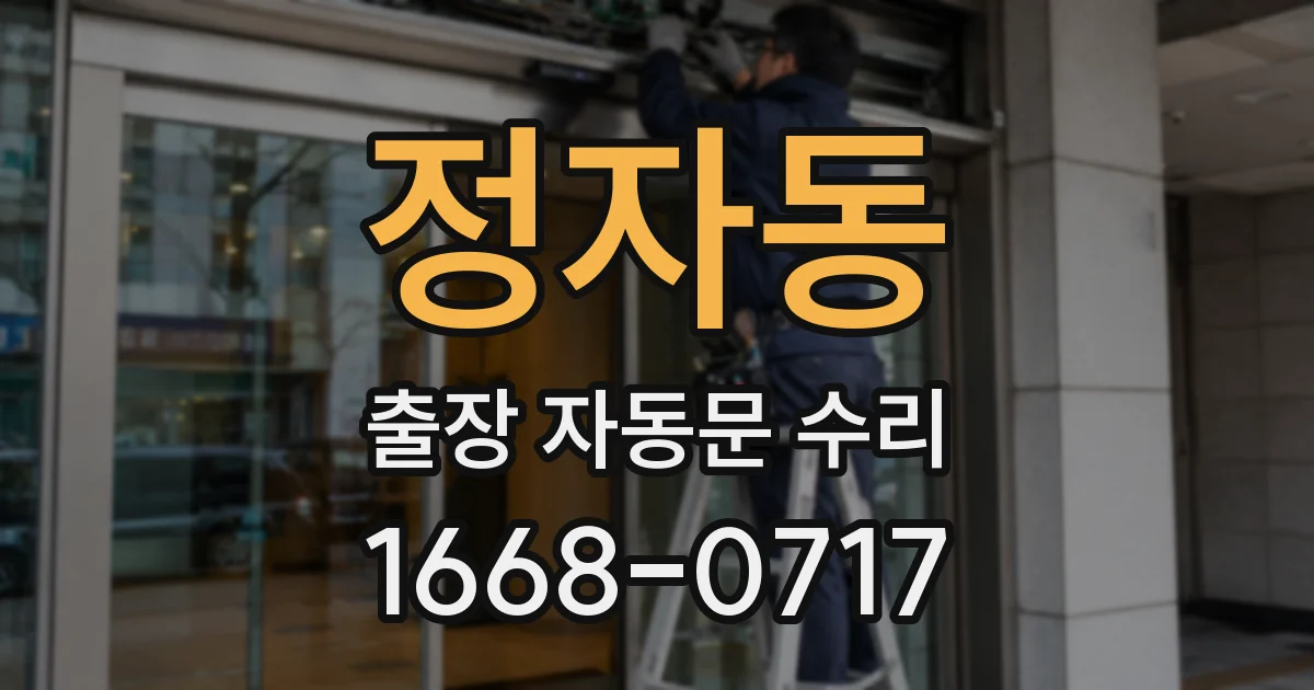 정자동 출장 자동문 수리