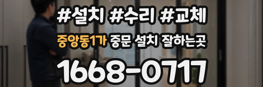중앙동1가 중문 설치 잘하는곳