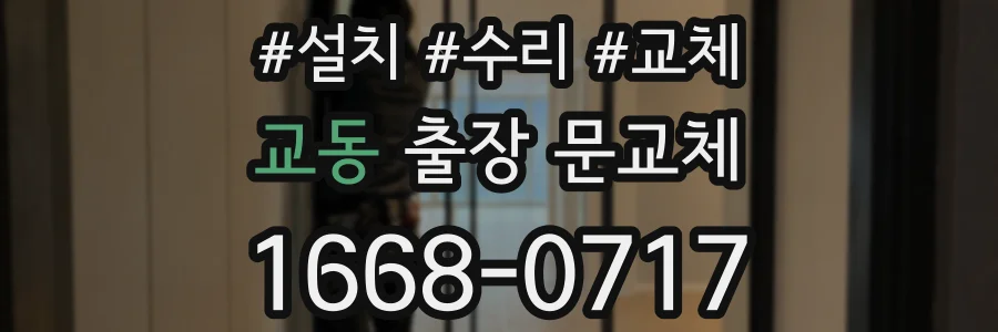 교동 출장 문교체