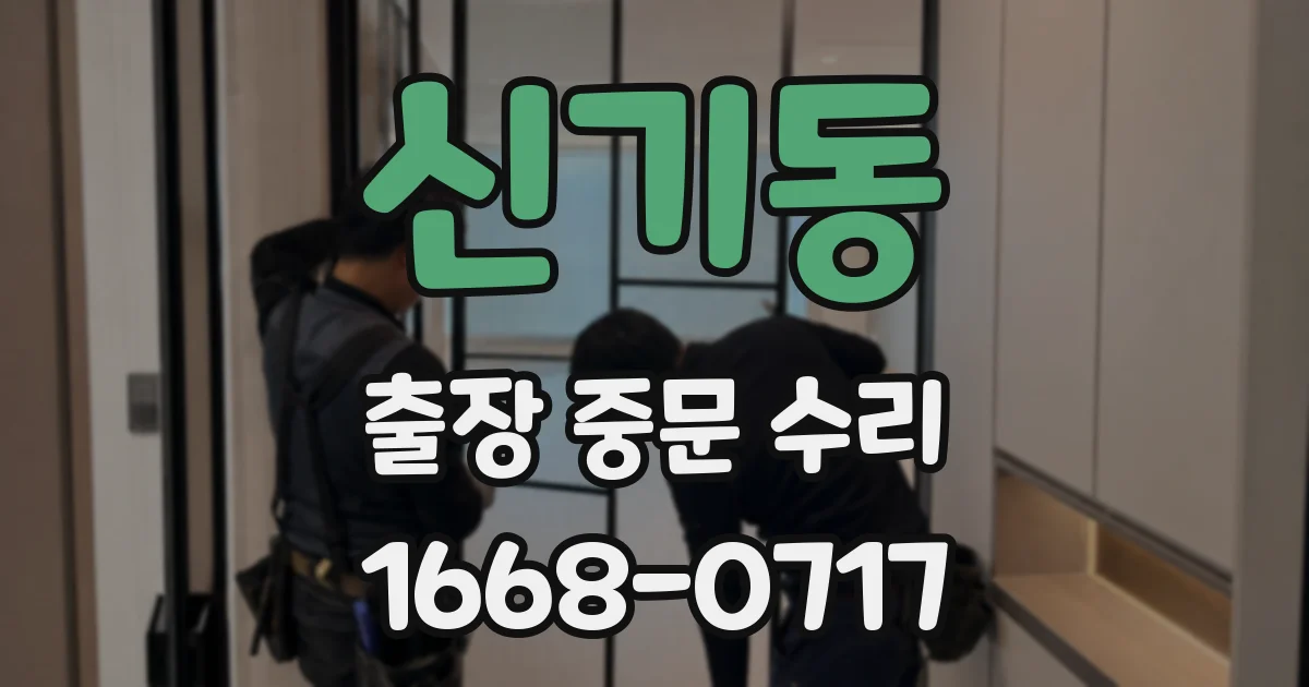 신기동 출장 중문 수리