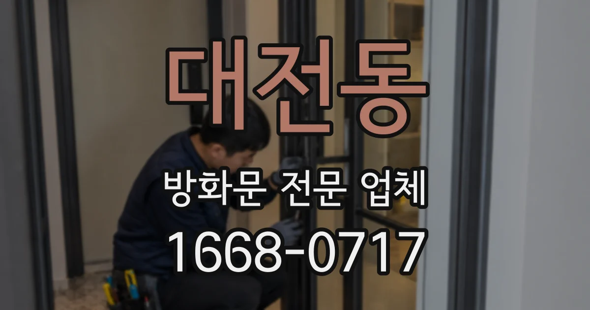 대전동 방화문 전문 업체