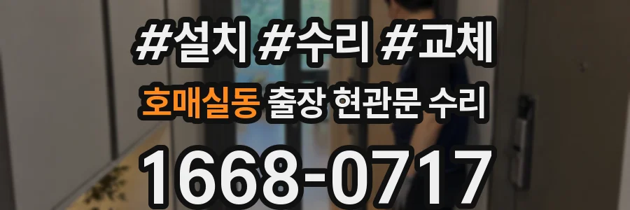 호매실동 출장 현관문 수리