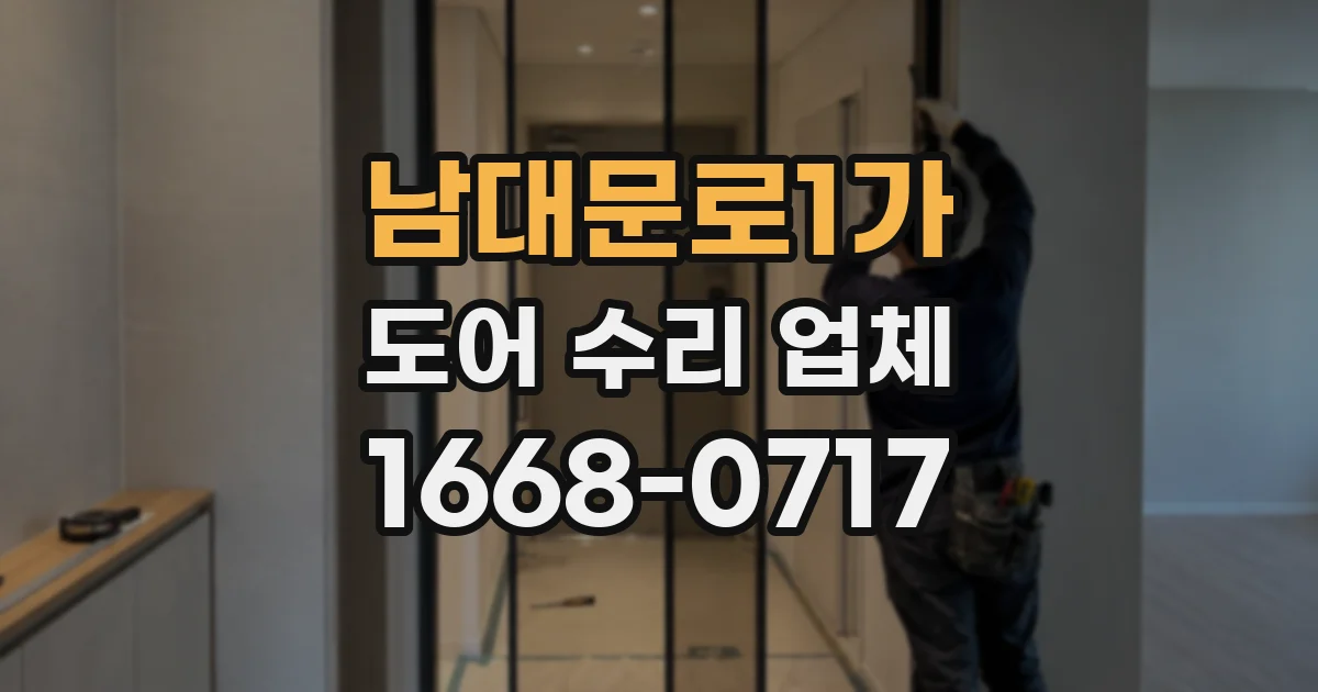 남대문로1가 도어 수리 업체