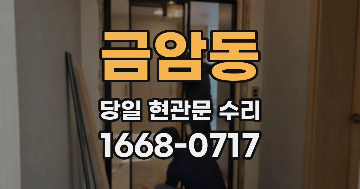 금암동 당일 현관문 수리