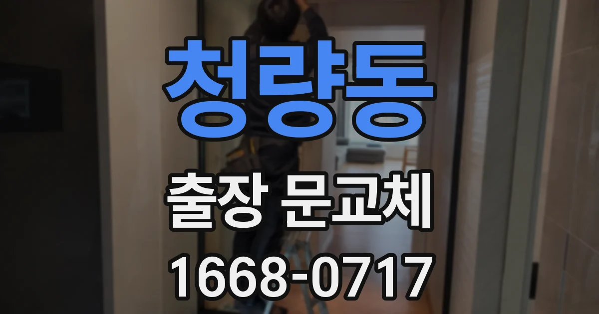 청량동 출장 문교체