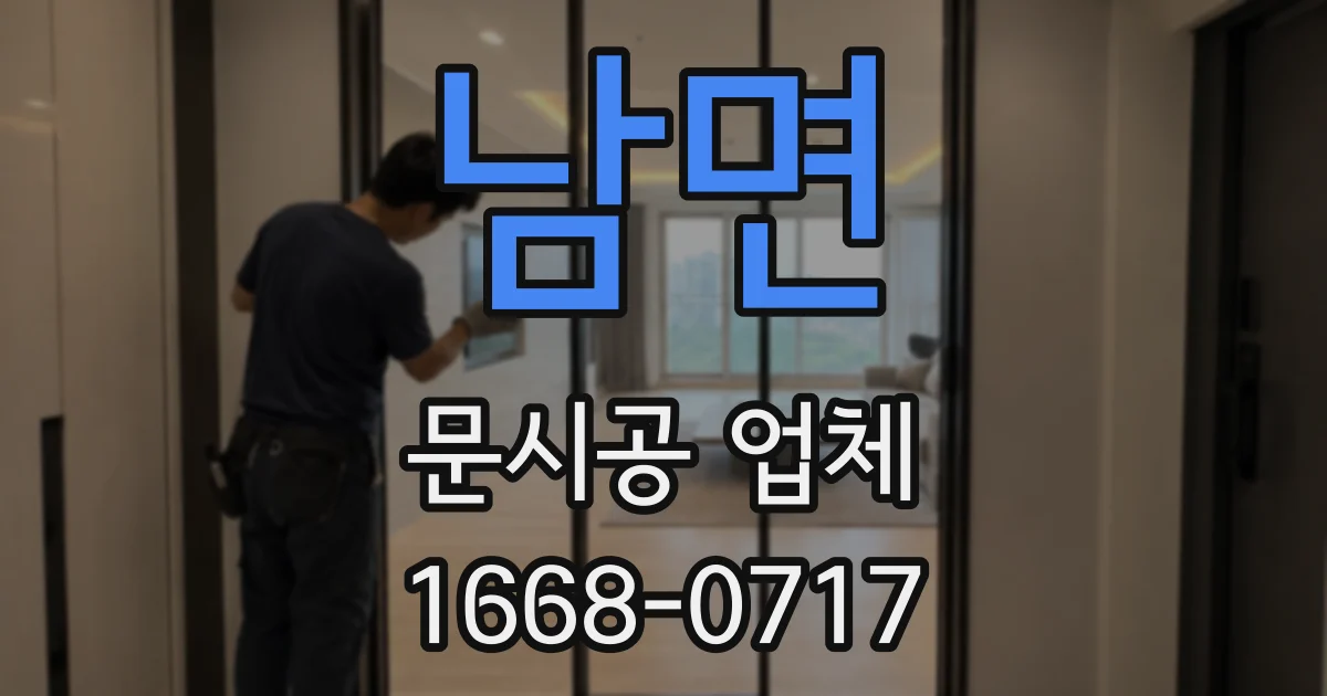 남면 문시공 업체