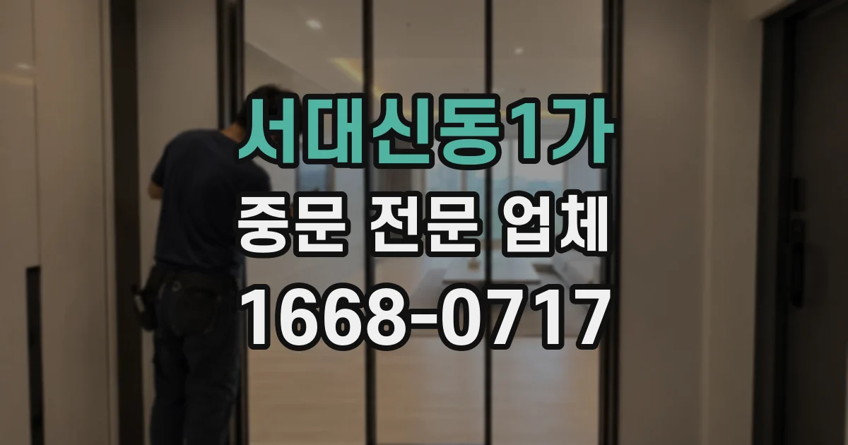 서대신동1가 중문 전문 업체
