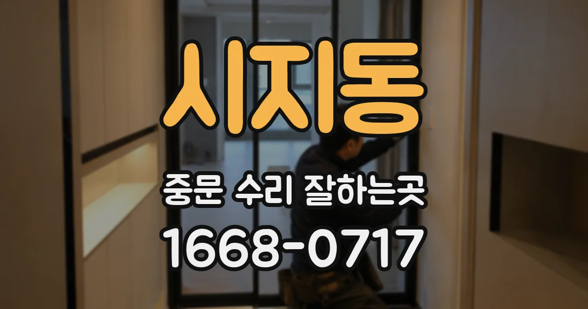 시지동 중문 수리 잘하는곳
