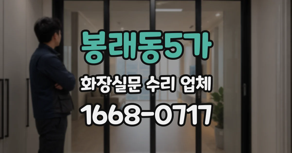봉래동5가 화장실문 수리 업체