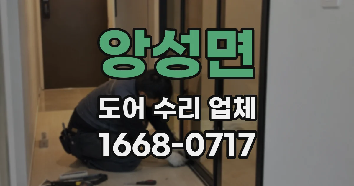 앙성면 도어 수리 업체