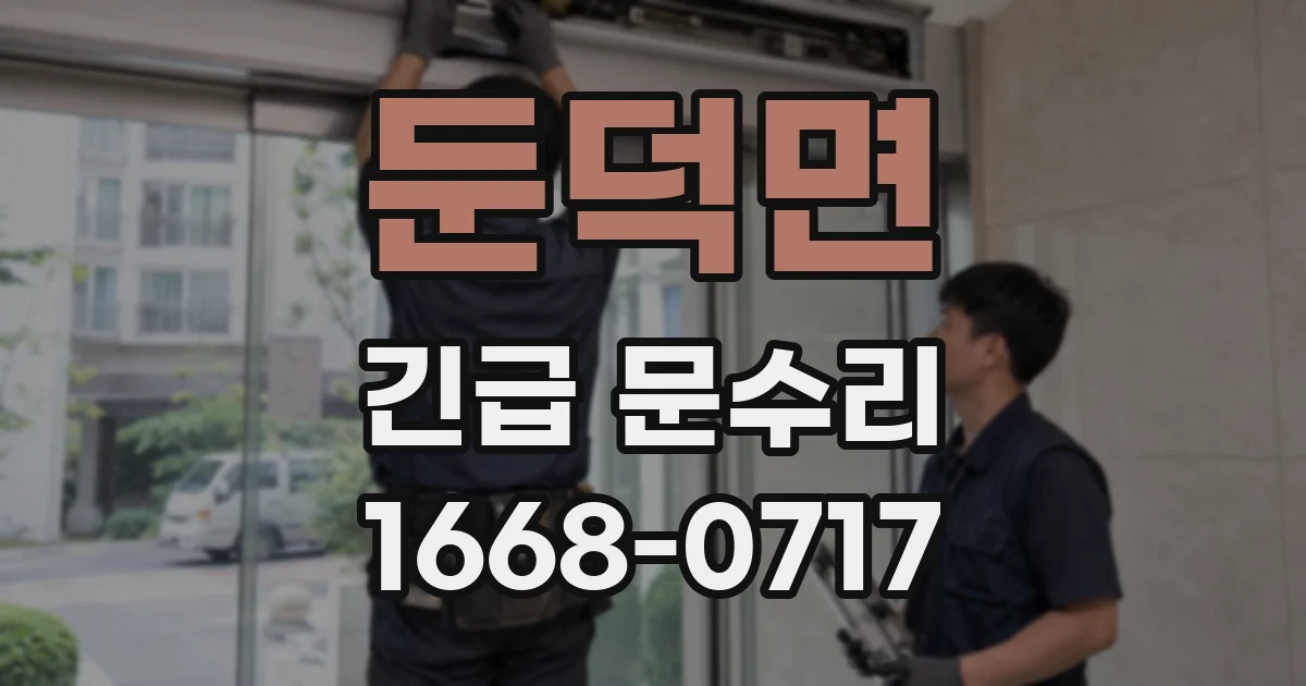 둔덕면 긴급 문수리