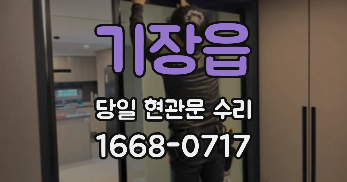 기장읍 당일 현관문 수리