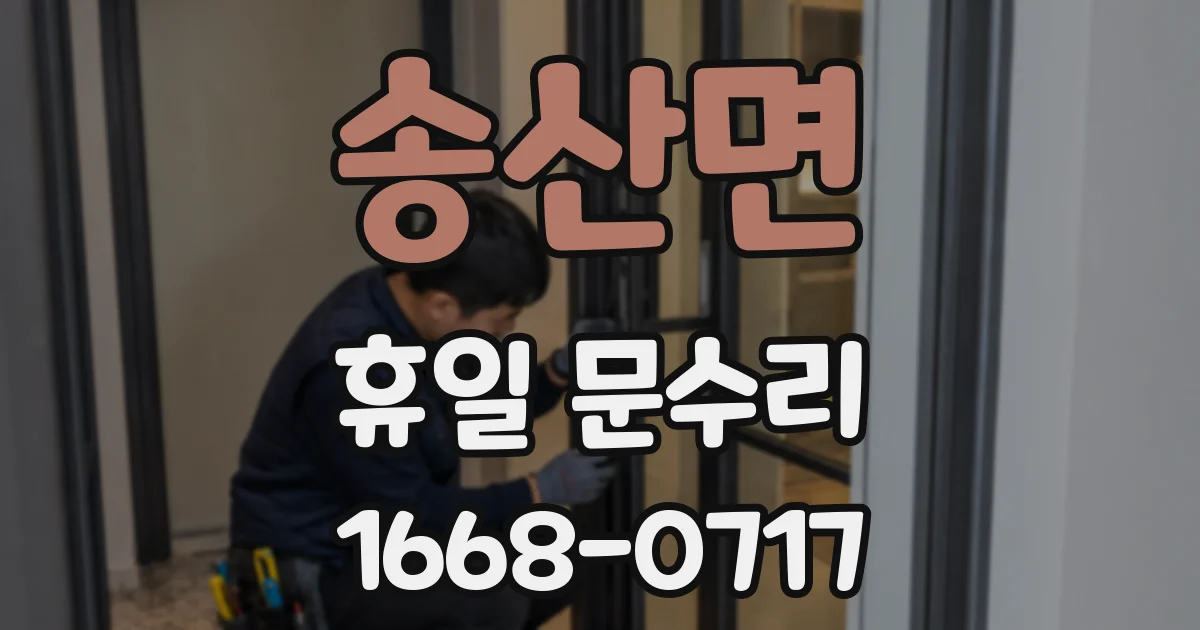 송산면 휴일 문수리