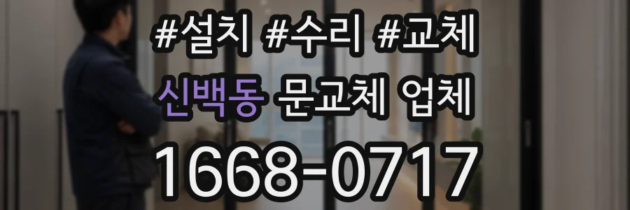 신백동 문교체 업체