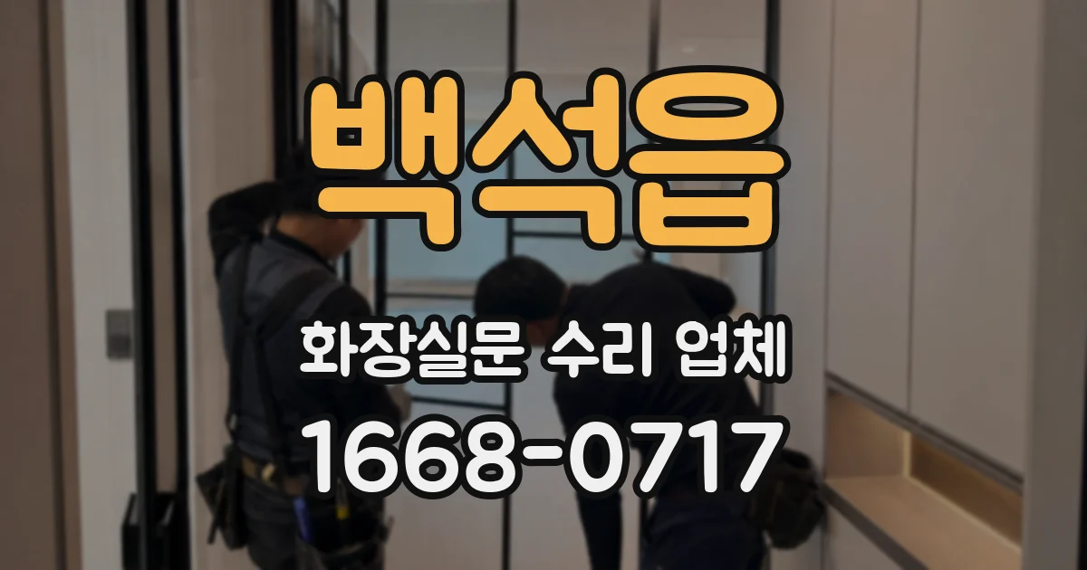 백석읍 화장실문 수리 업체