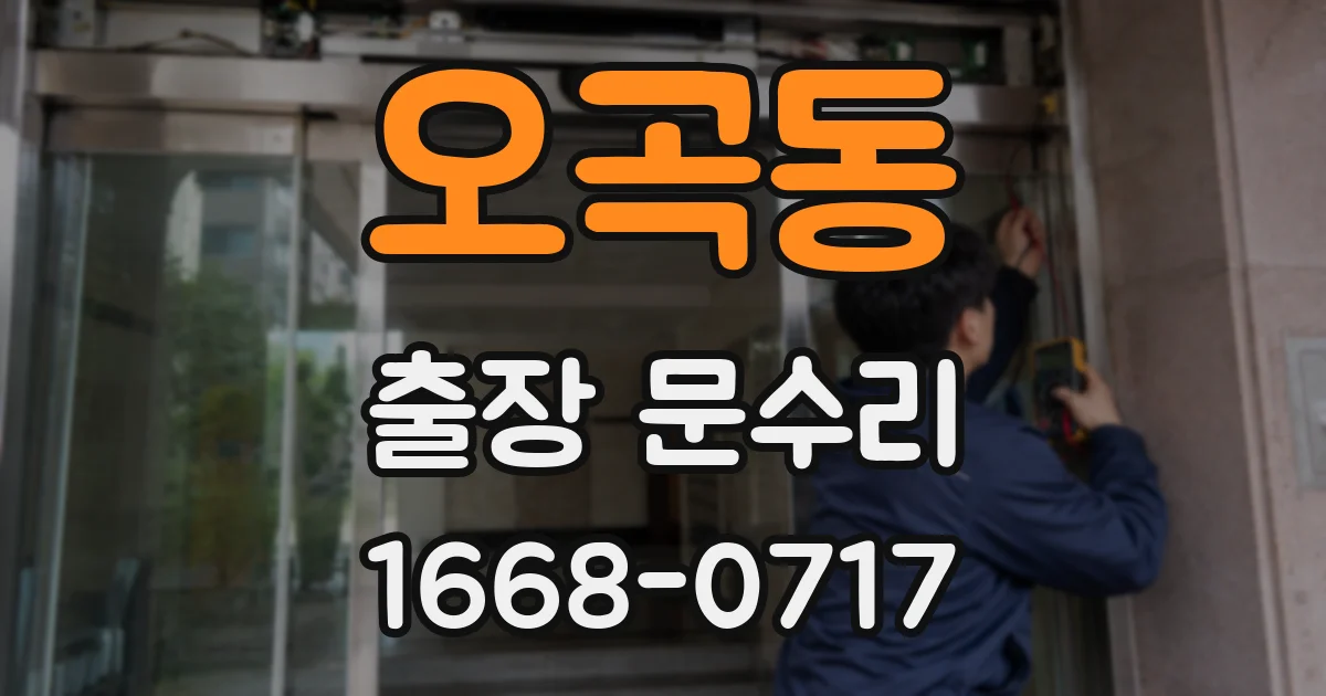 오곡동 출장 문수리