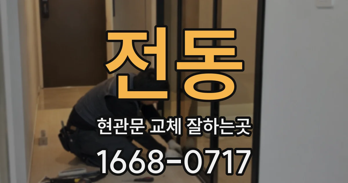 전동 현관문 교체 잘하는곳