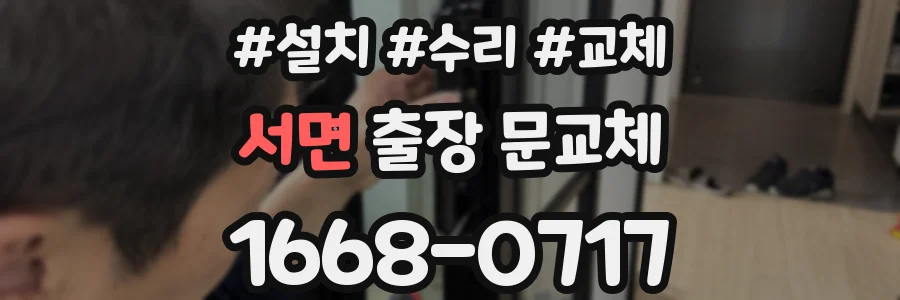 서면 출장 문교체