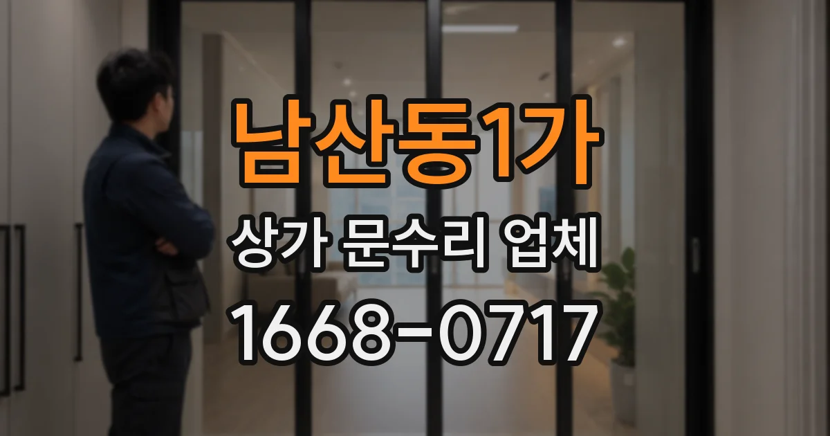 남산동1가 상가 문수리 업체